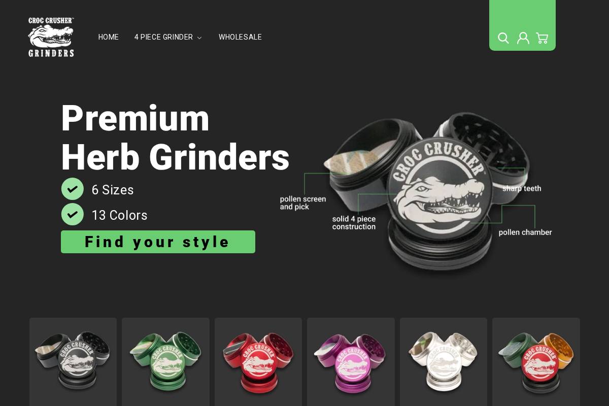 croccrusher.com homepage screenshot