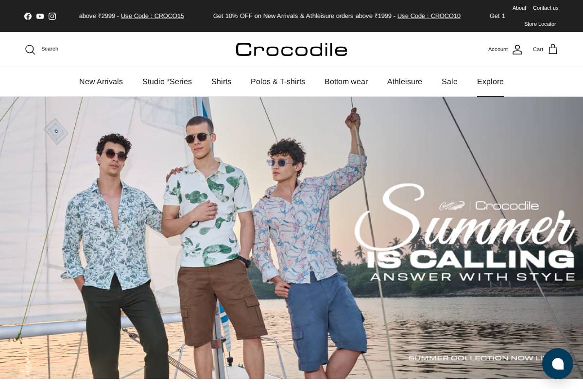 crocodile.in homepage screenshot