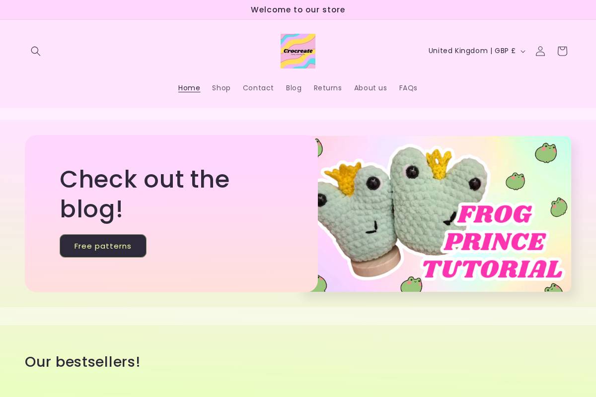 crocreate.com homepage screenshot