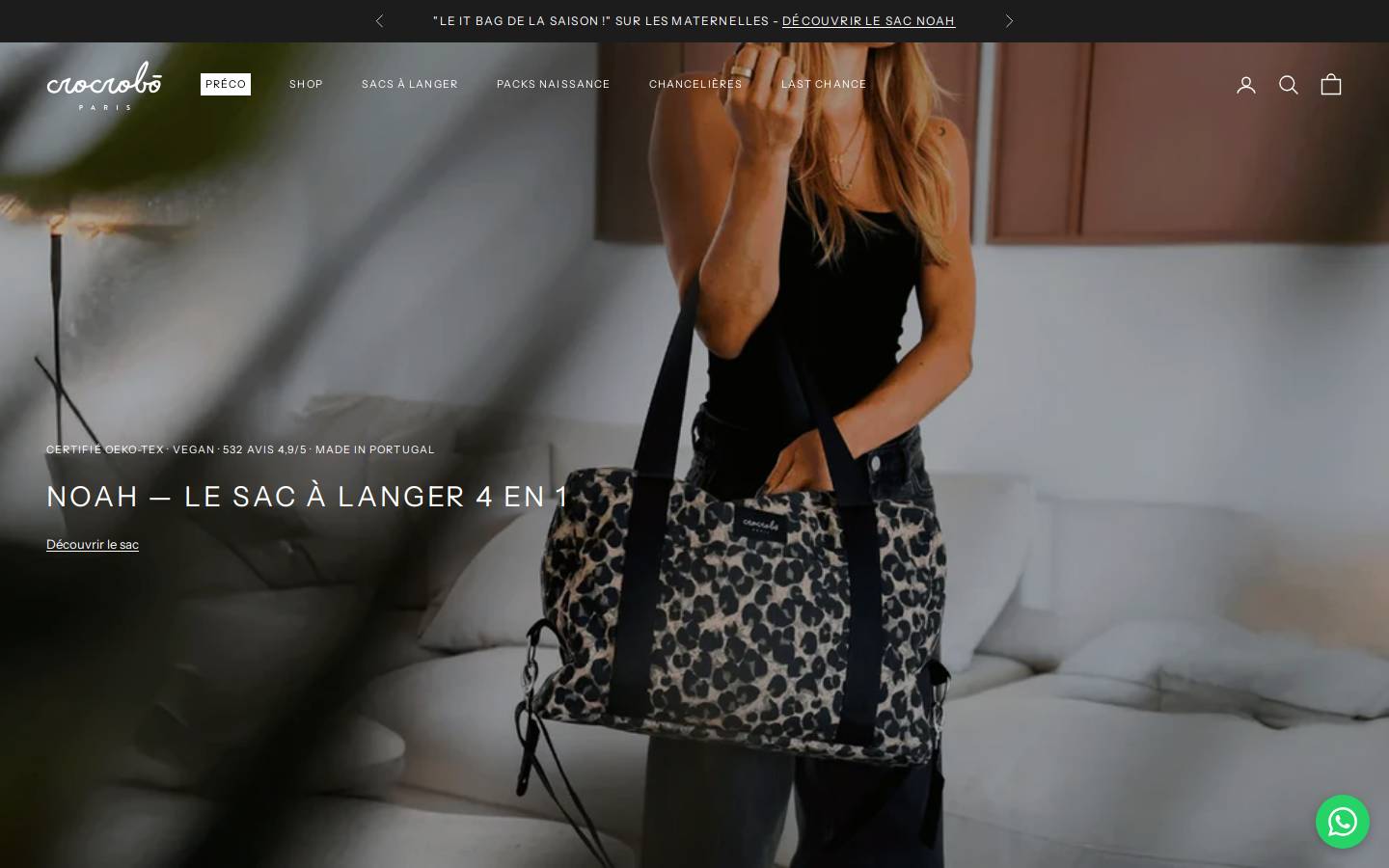 Crocrobō Paris homepage screenshot