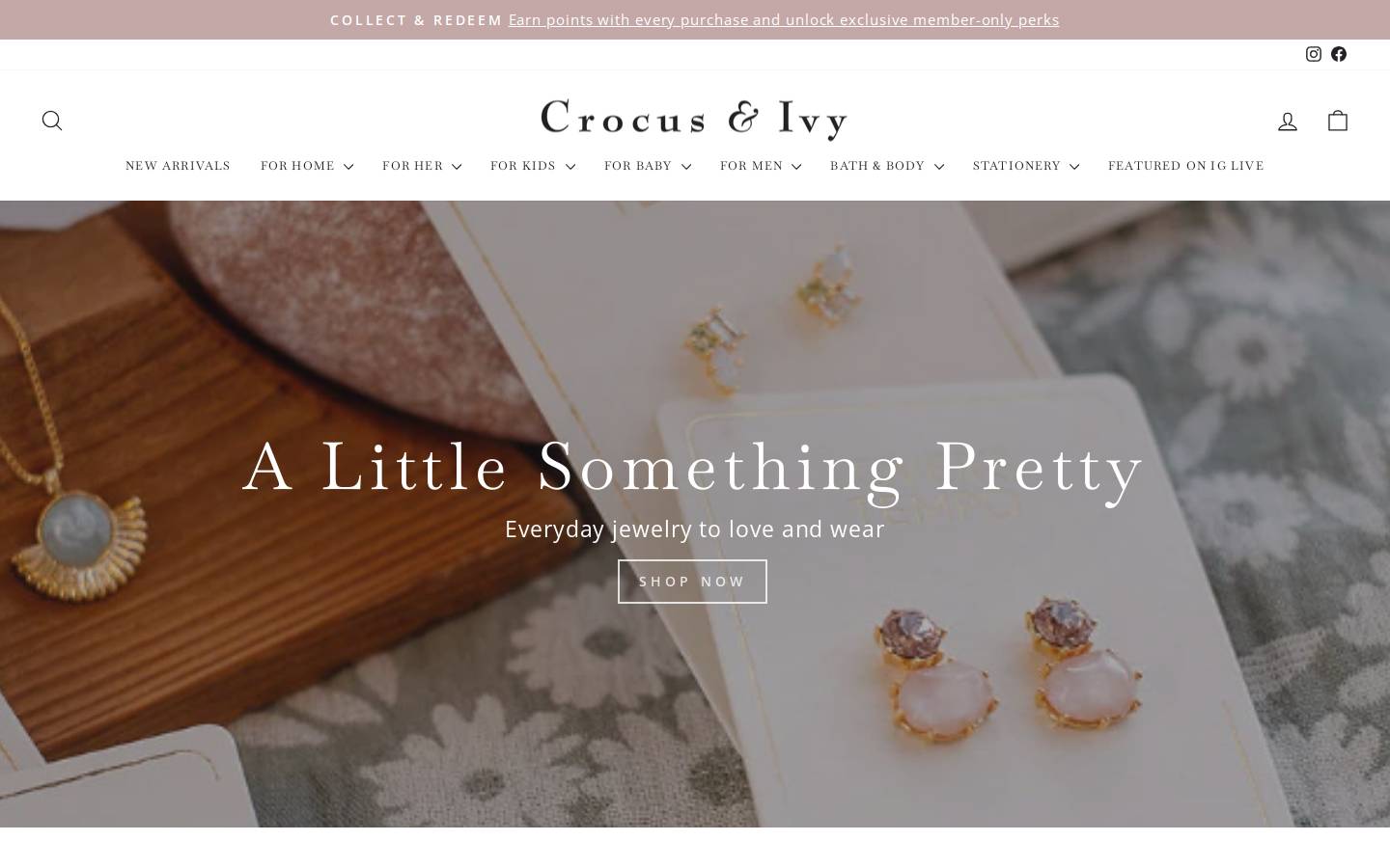 crocusandivy.ca homepage screenshot
