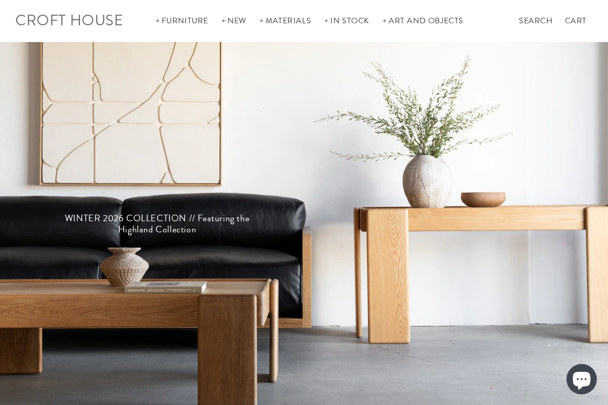 CROFT HOUSE homepage screenshot