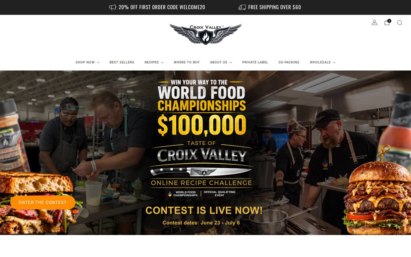 croixvalleyfoods.com homepage screenshot