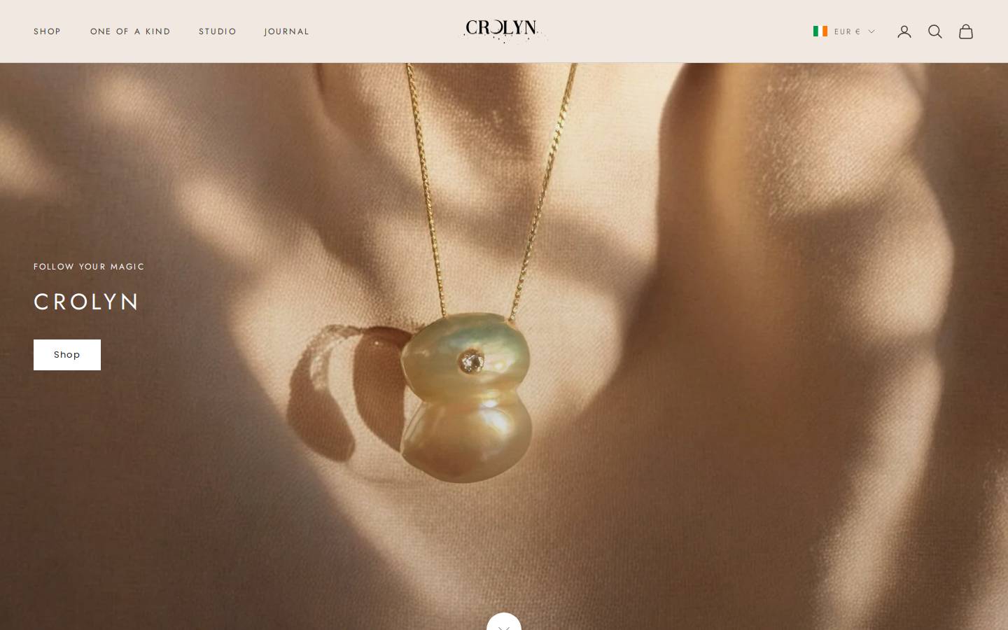 Crolyn homepage screenshot