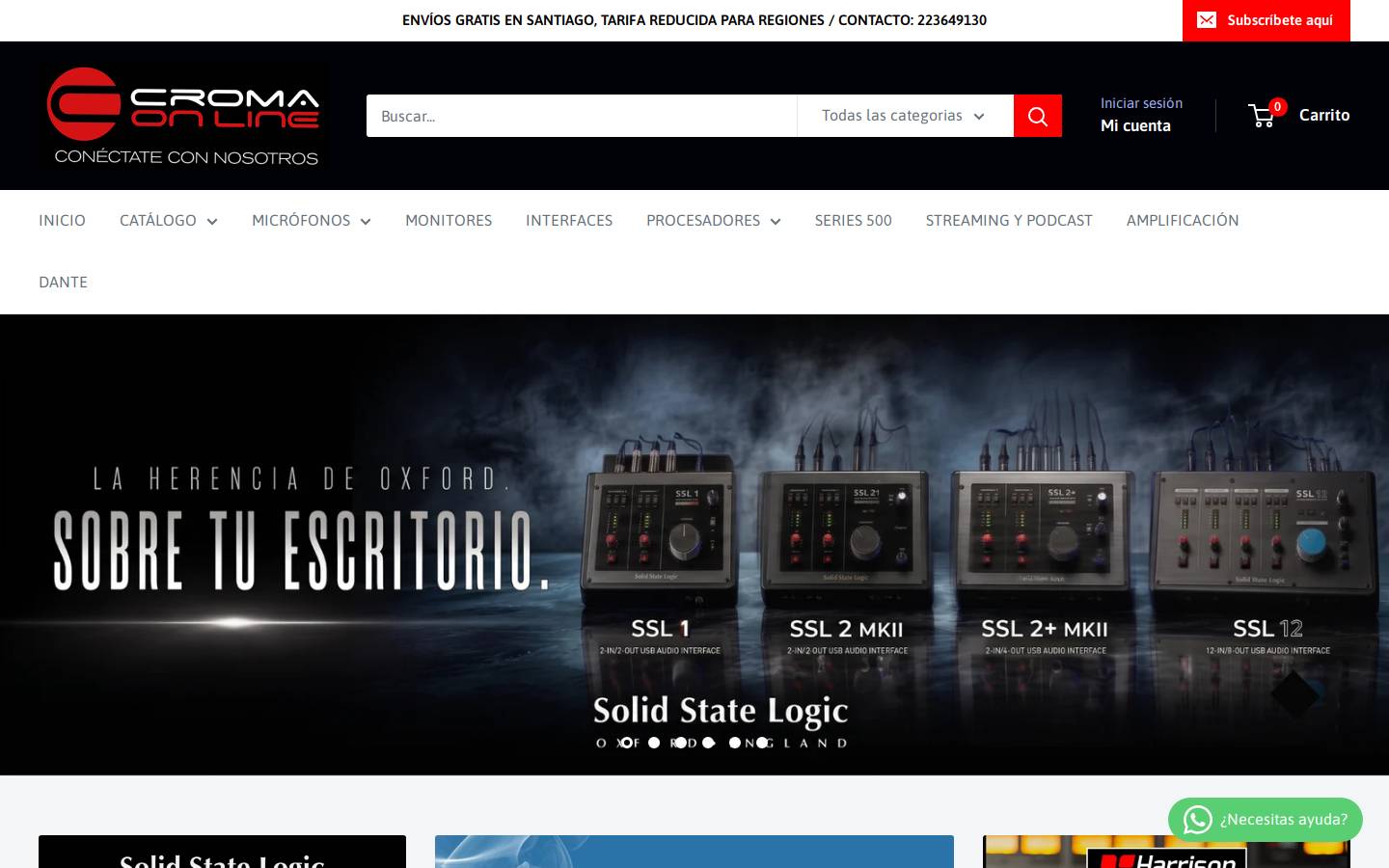 cromaonline.cl homepage screenshot
