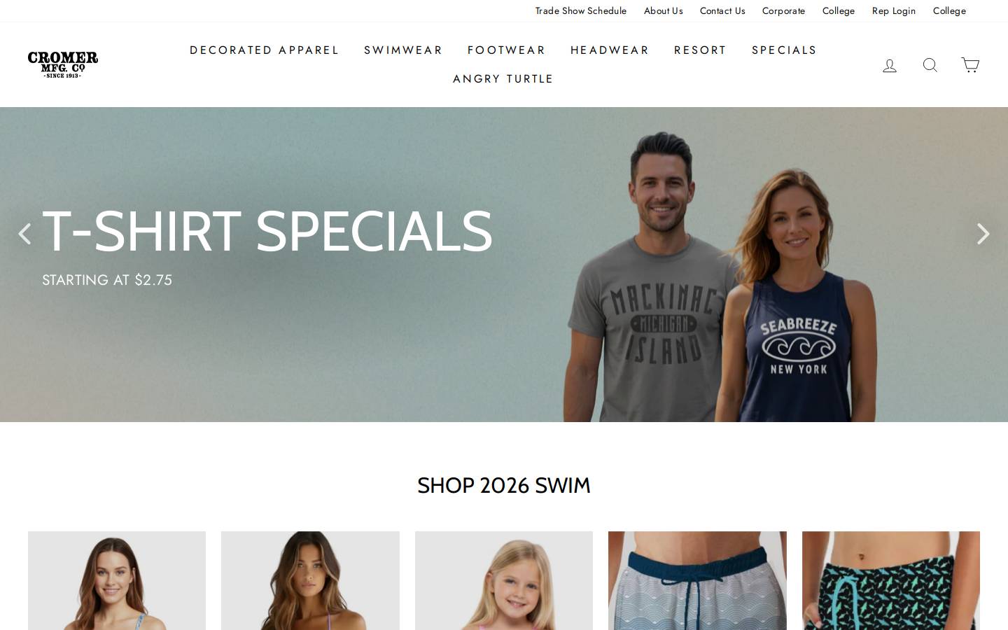 cromercompany.com homepage screenshot