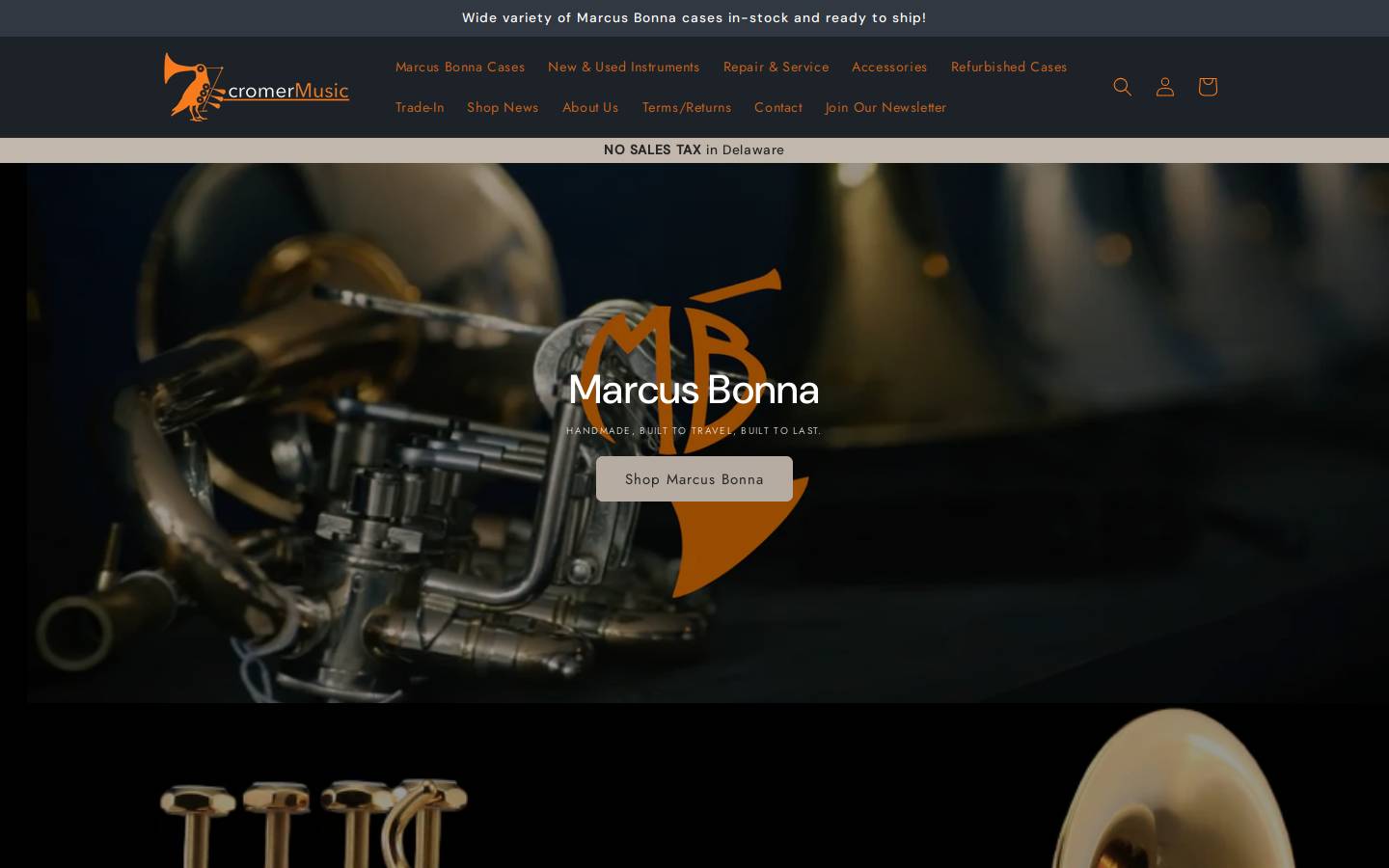 cromermusic.com homepage screenshot