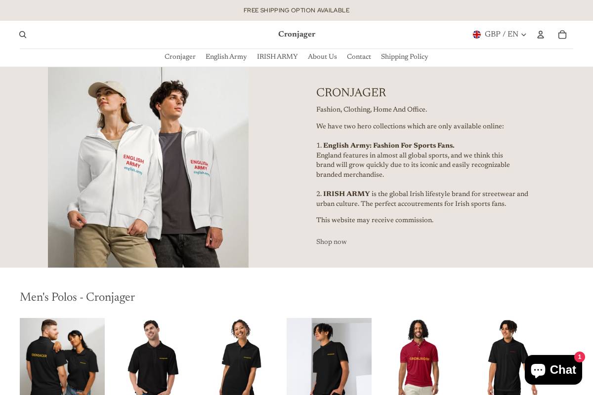 cronjager.com homepage screenshot