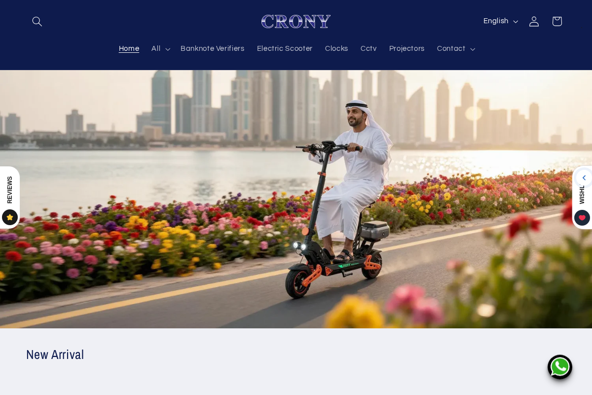Crony-sa.com homepage screenshot