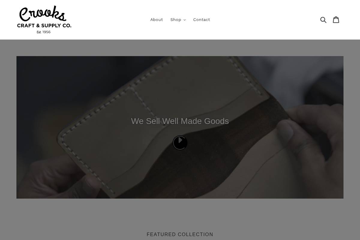 crooks1956.com homepage screenshot