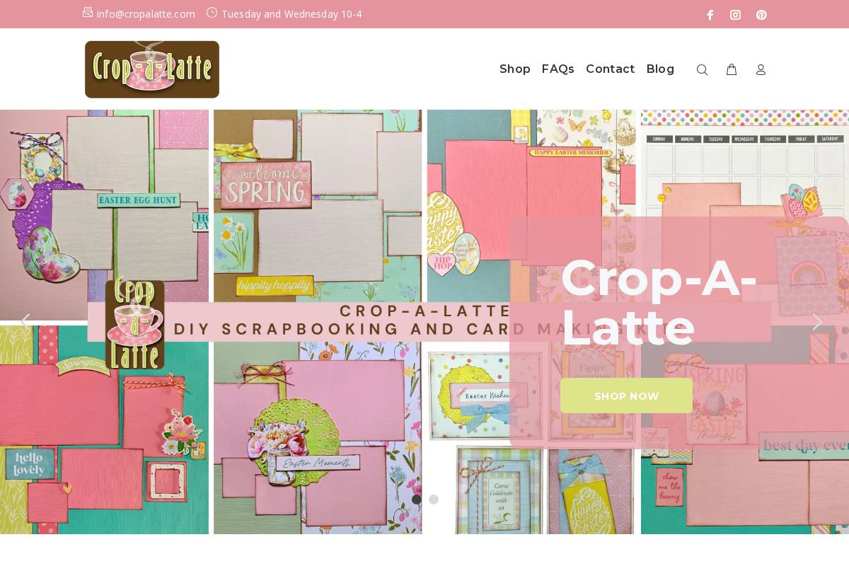 cropalatte.com homepage screenshot