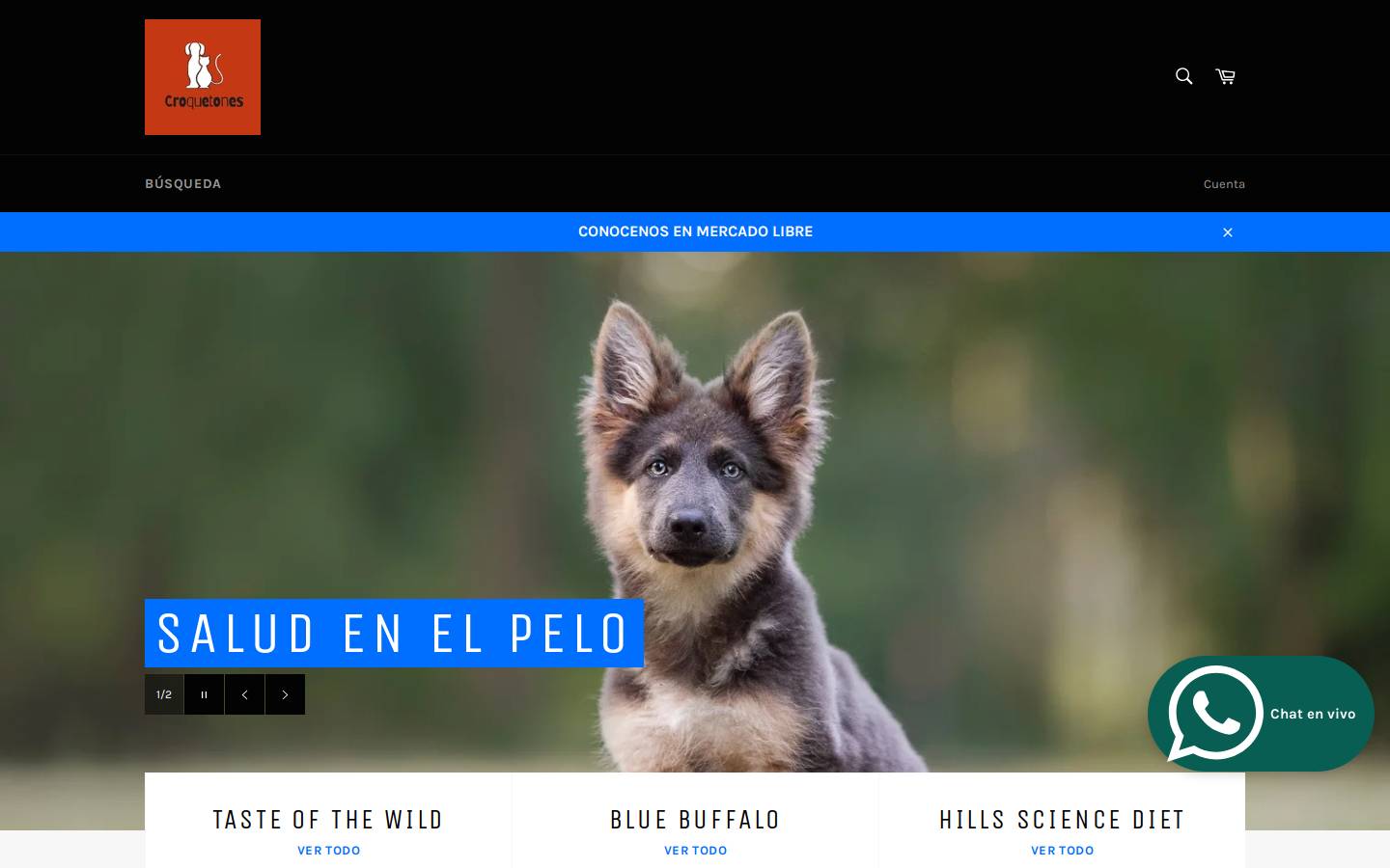 croquetones.com homepage screenshot