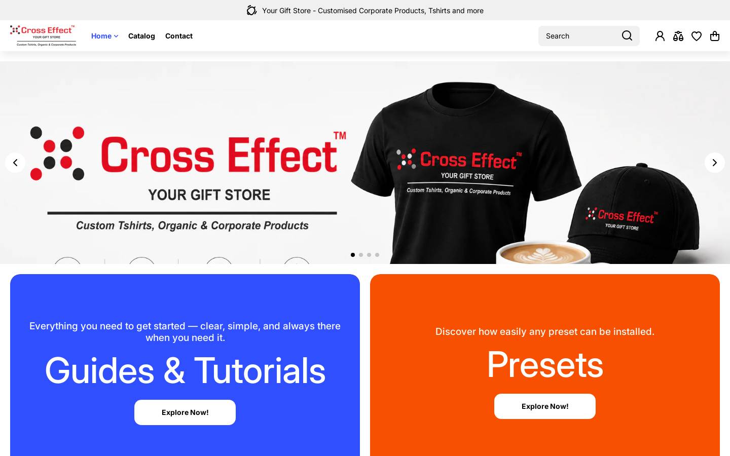 crosseffect.store homepage screenshot