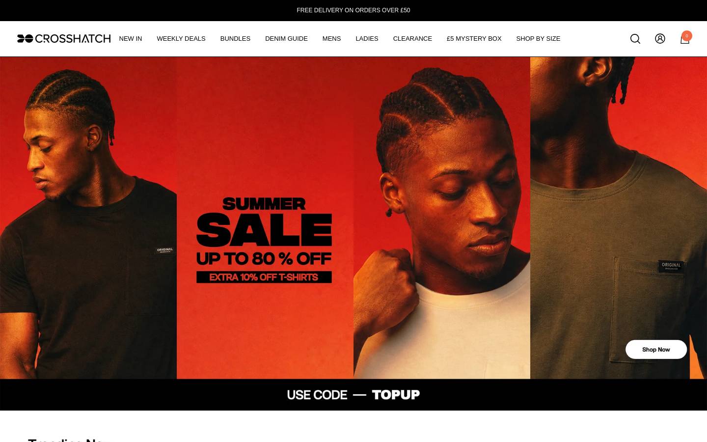 Crosshatch homepage screenshot