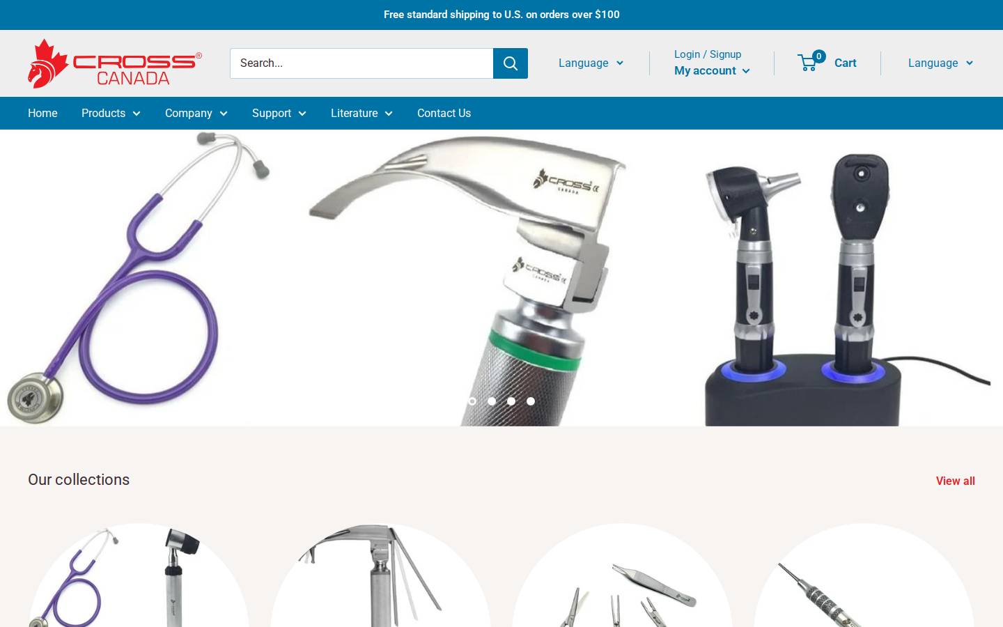 crossinstrumentsusa.com homepage screenshot