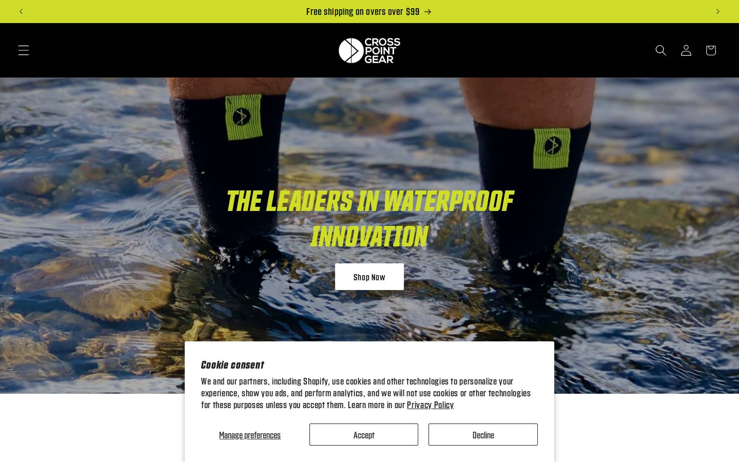 crosspointgear.com homepage screenshot