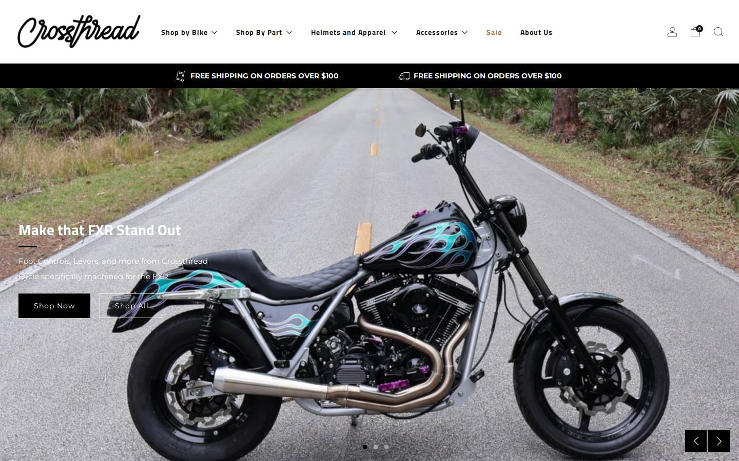 crossthreadcycle.com homepage screenshot
