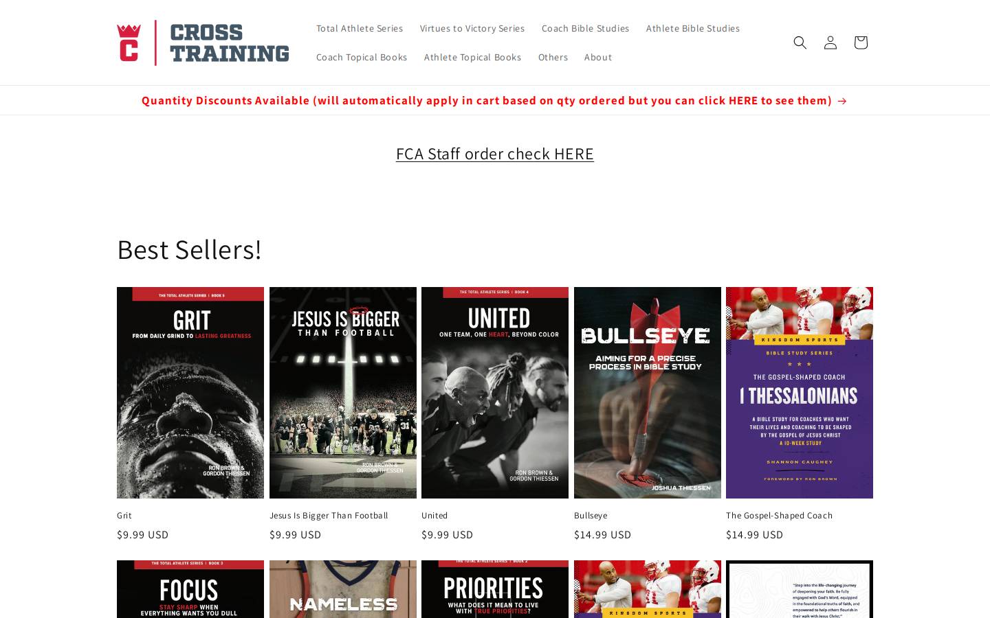 crosstrainingpublishing.com homepage screenshot