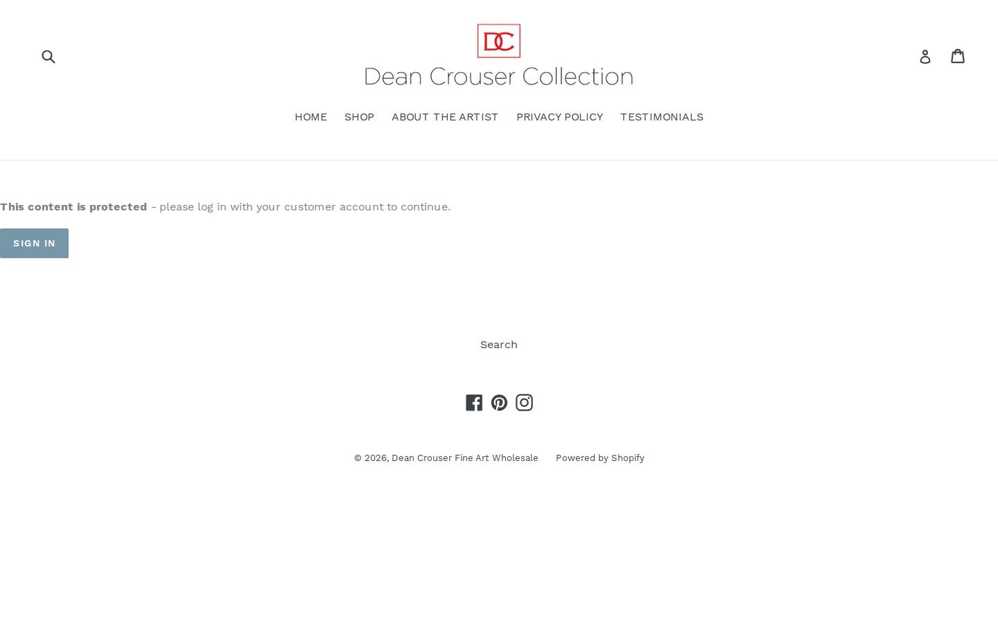 crouserwholesale.com homepage screenshot