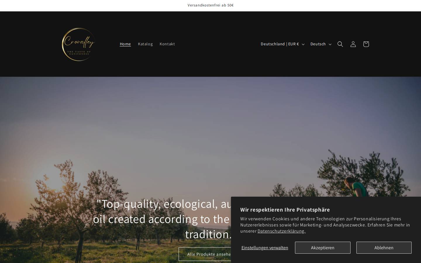 crovalley.com homepage screenshot