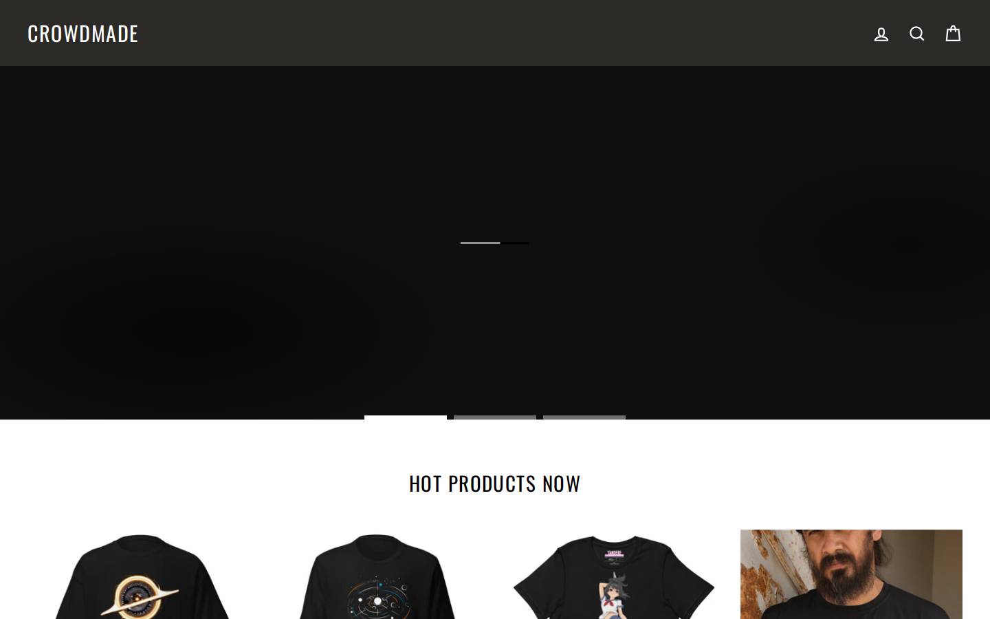 Crowdmade homepage screenshot