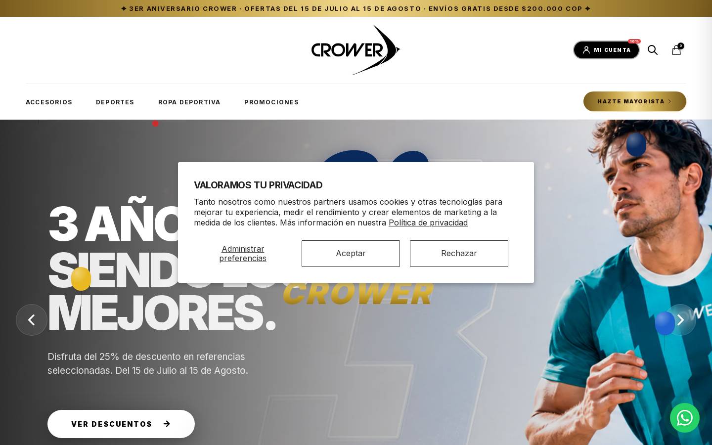 crower.com.co homepage screenshot