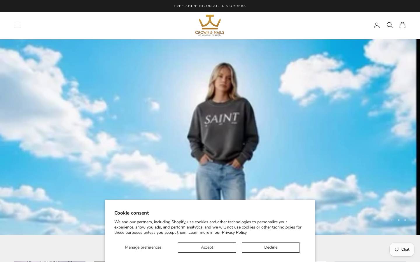 crownandnails.com homepage screenshot