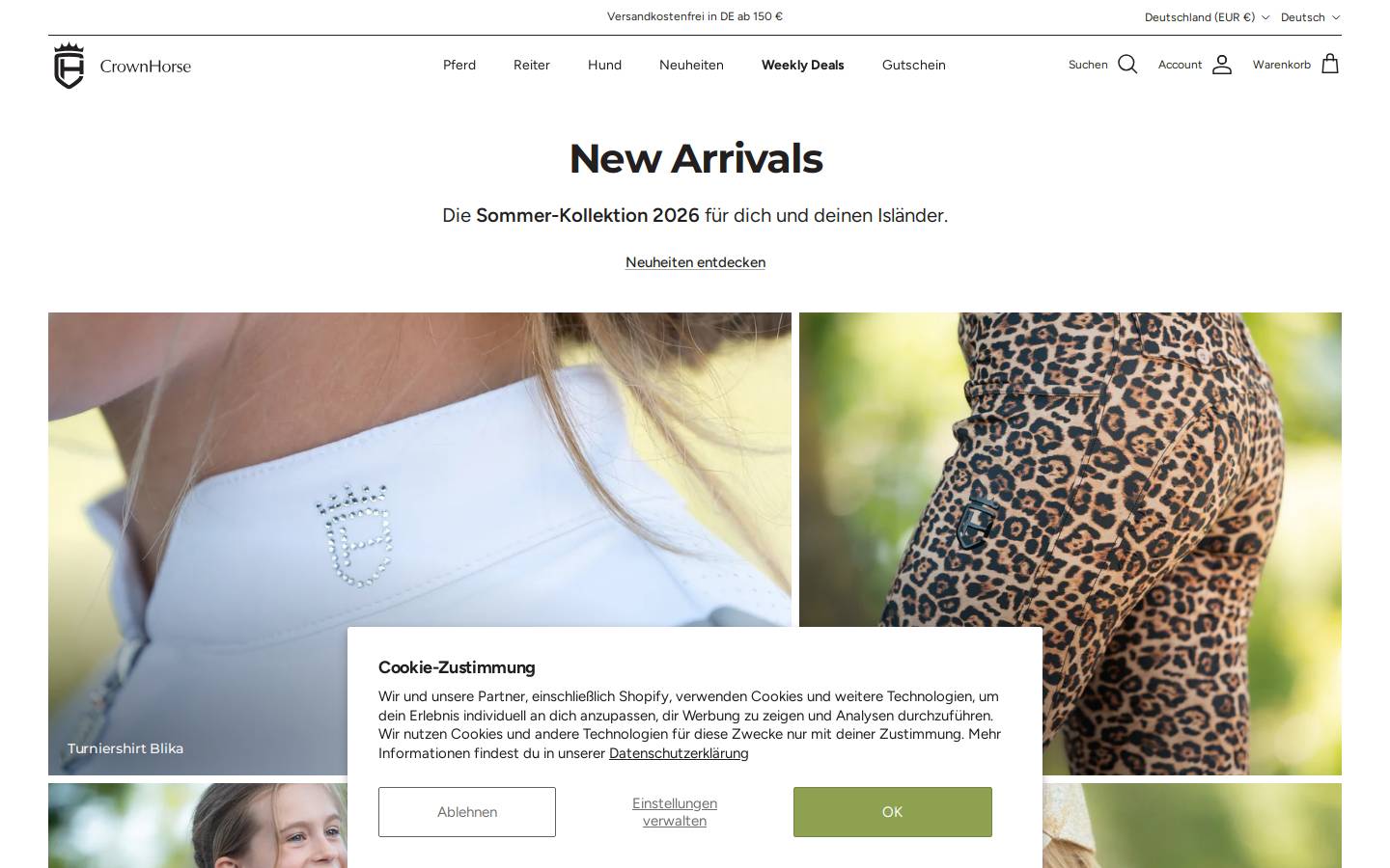 crownhorse.com homepage screenshot