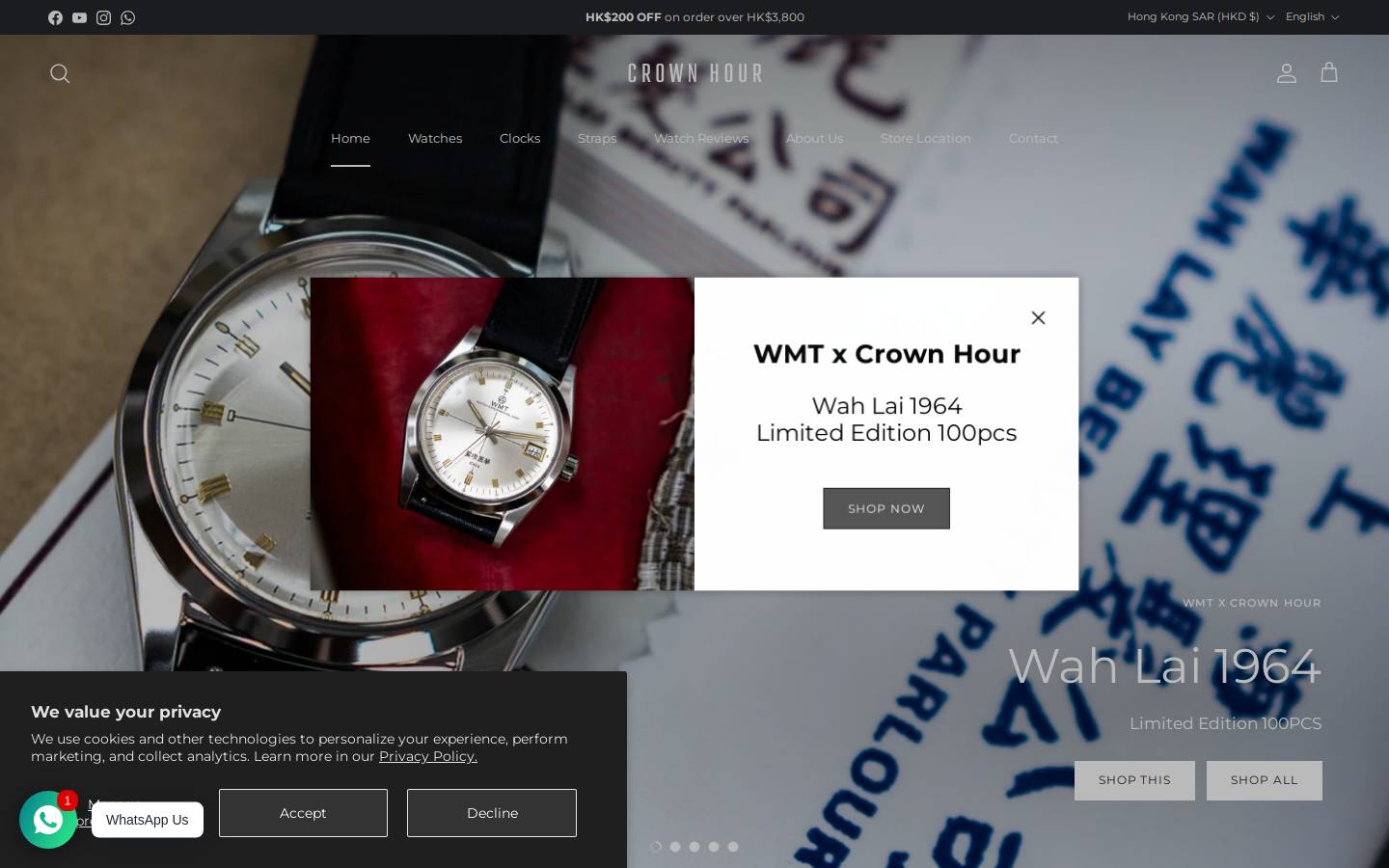 crownhour.com homepage screenshot