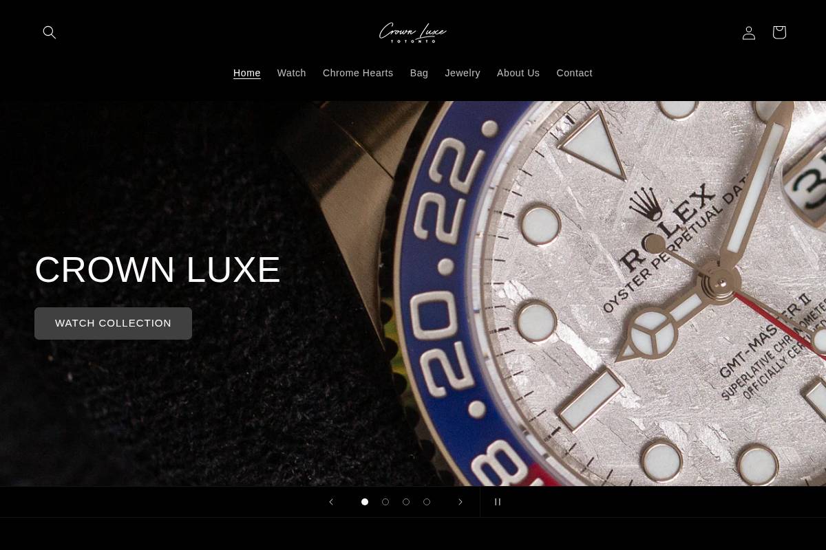 crownluxetoronto.com homepage screenshot
