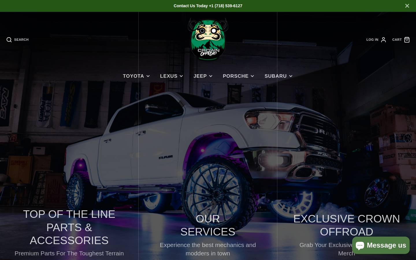 crownoffroadny.com homepage screenshot