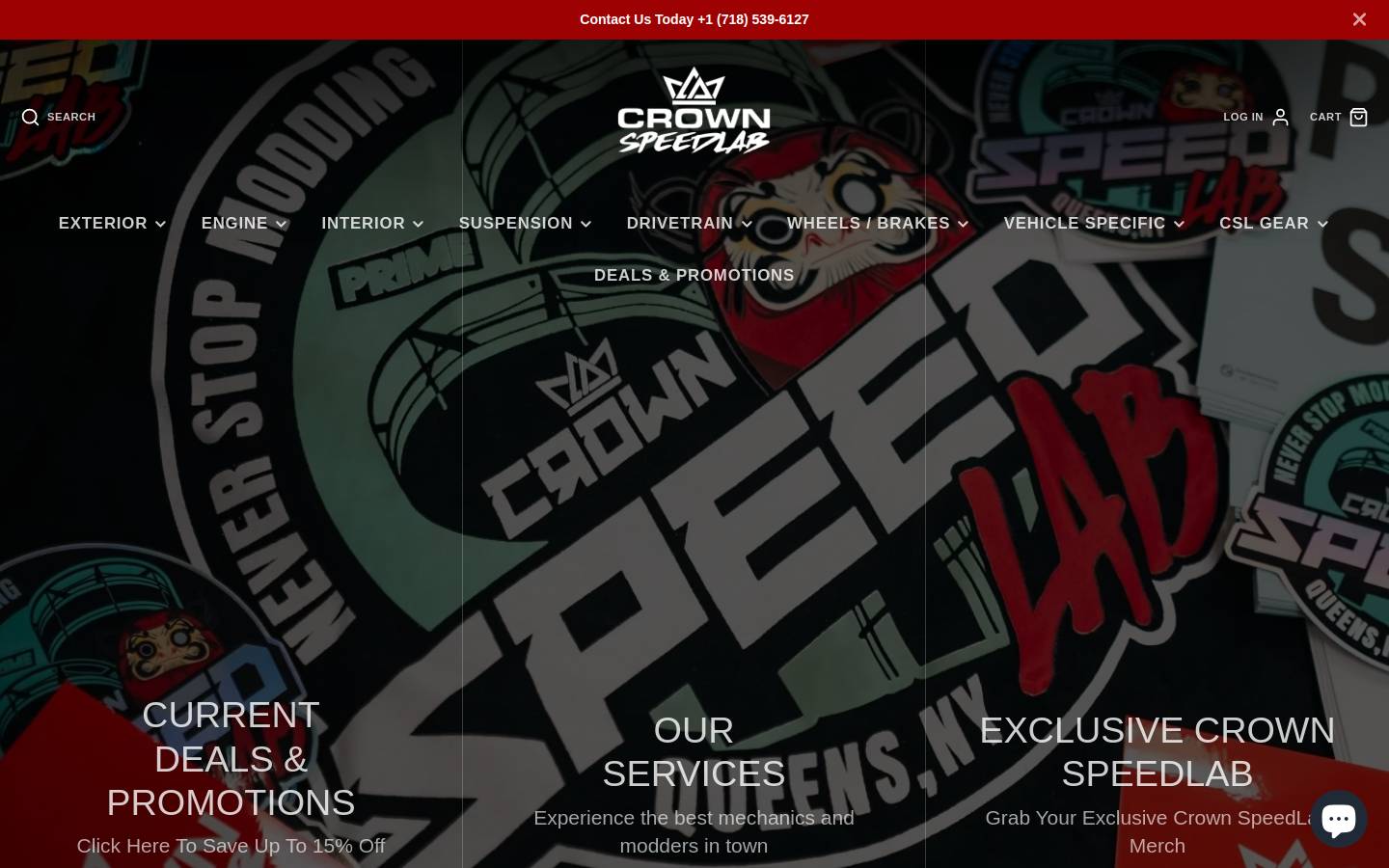 crownspeedlab.com homepage screenshot