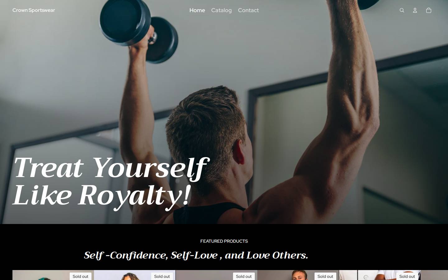 crownsportswear.fit homepage screenshot