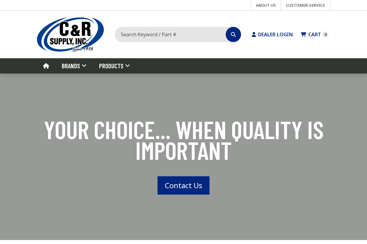 crsupply.com homepage screenshot