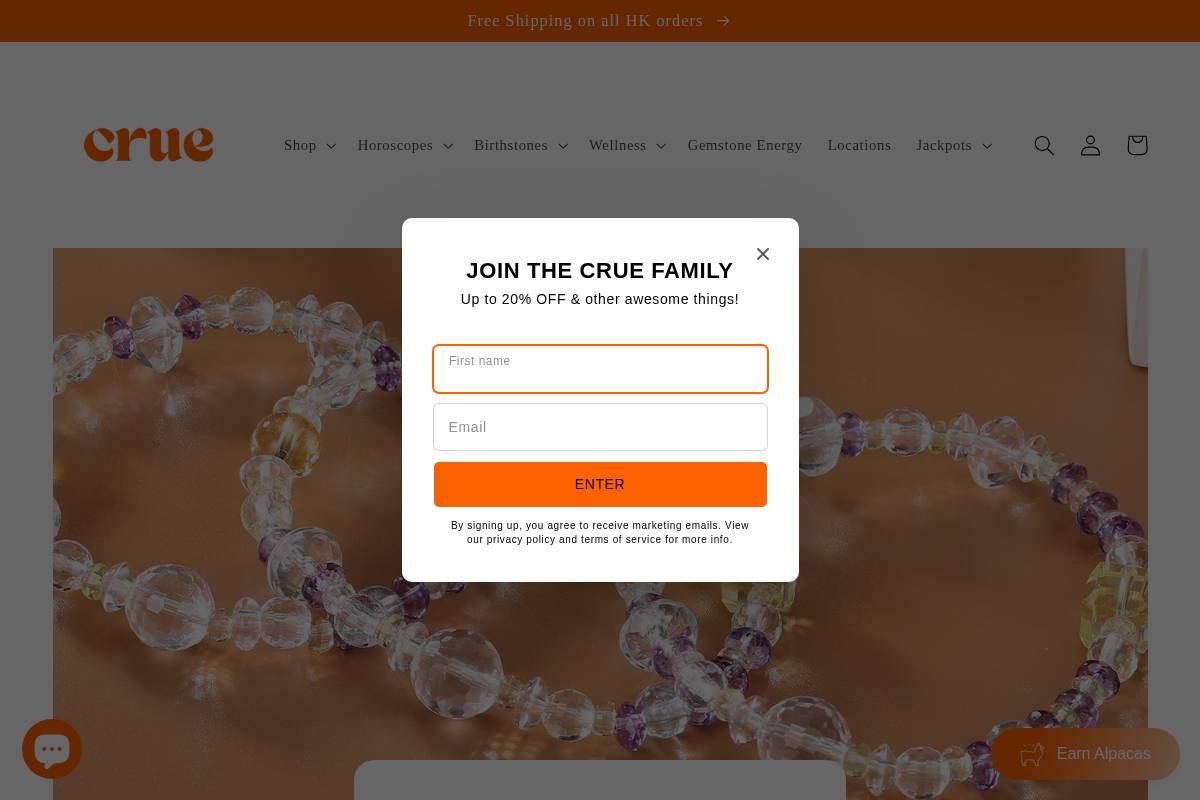 cruehk.com homepage screenshot