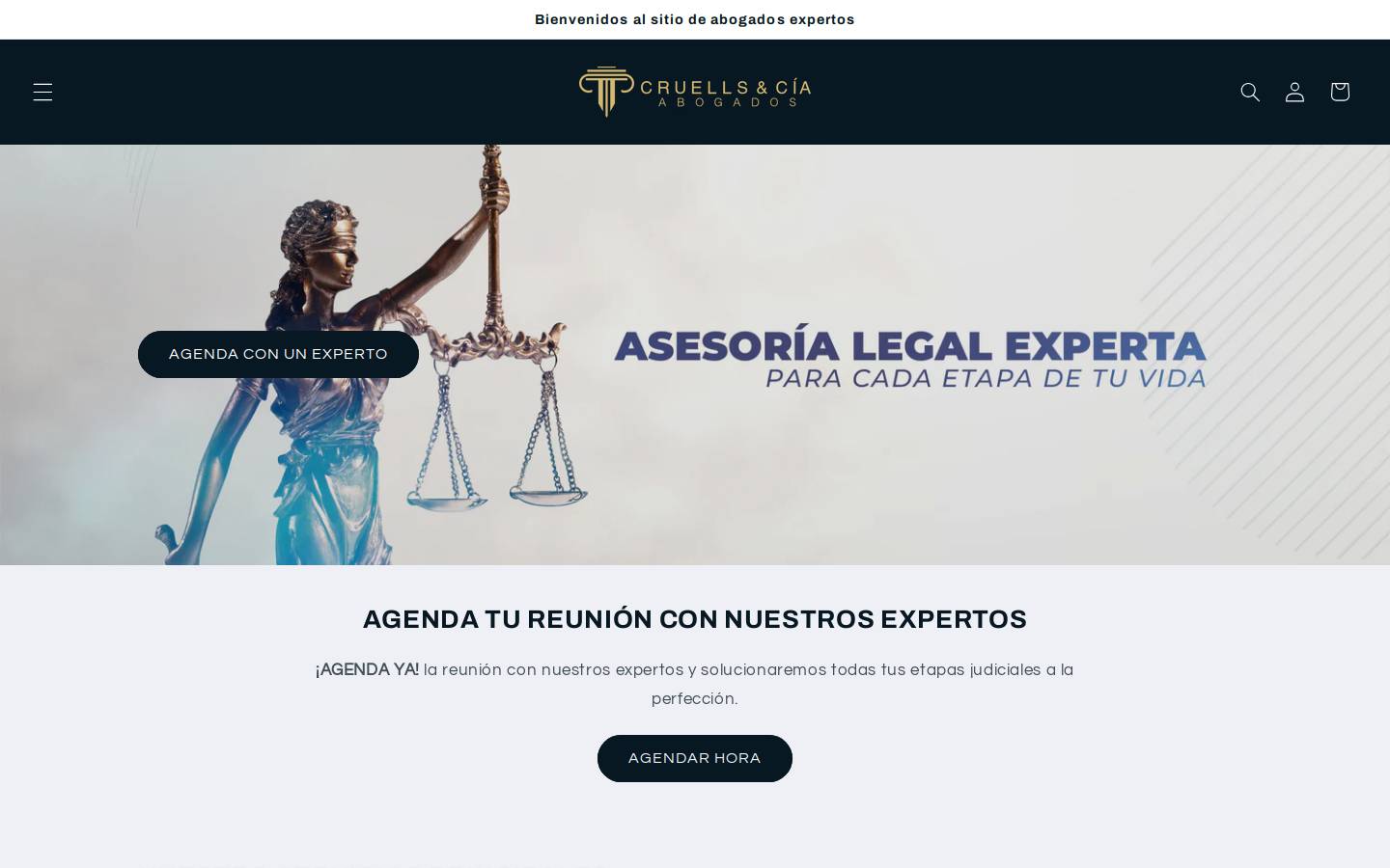 cruellsciaabogados.com homepage screenshot