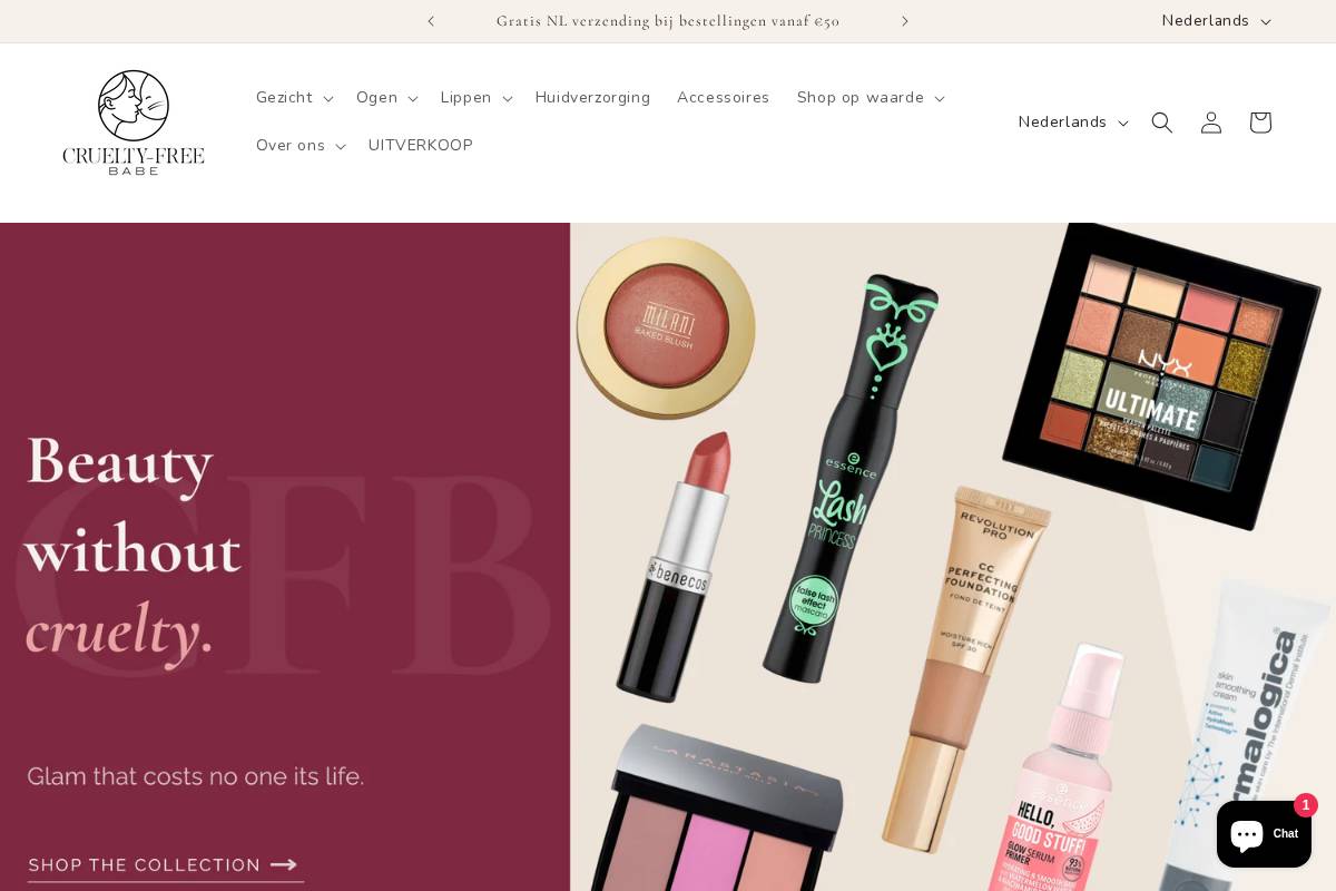 crueltyfreebabe.com homepage screenshot