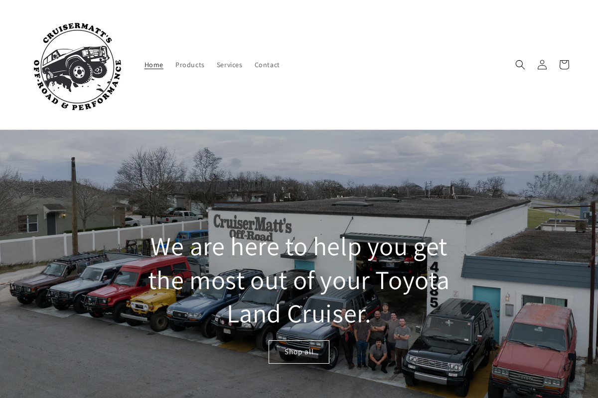 cruisermatts homepage screenshot