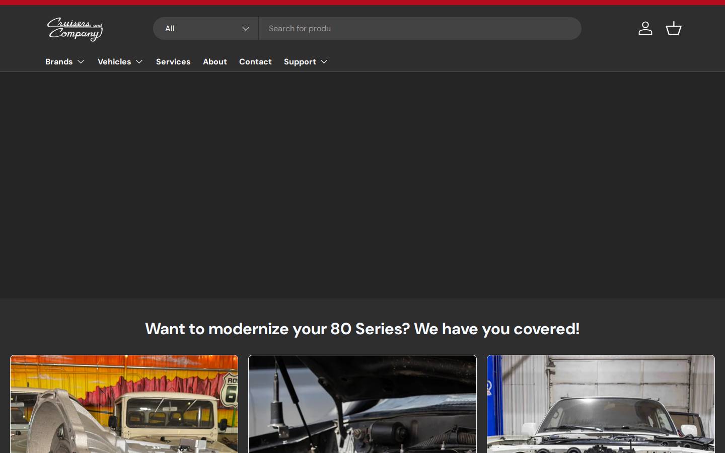 cruisersandcompany.com homepage screenshot