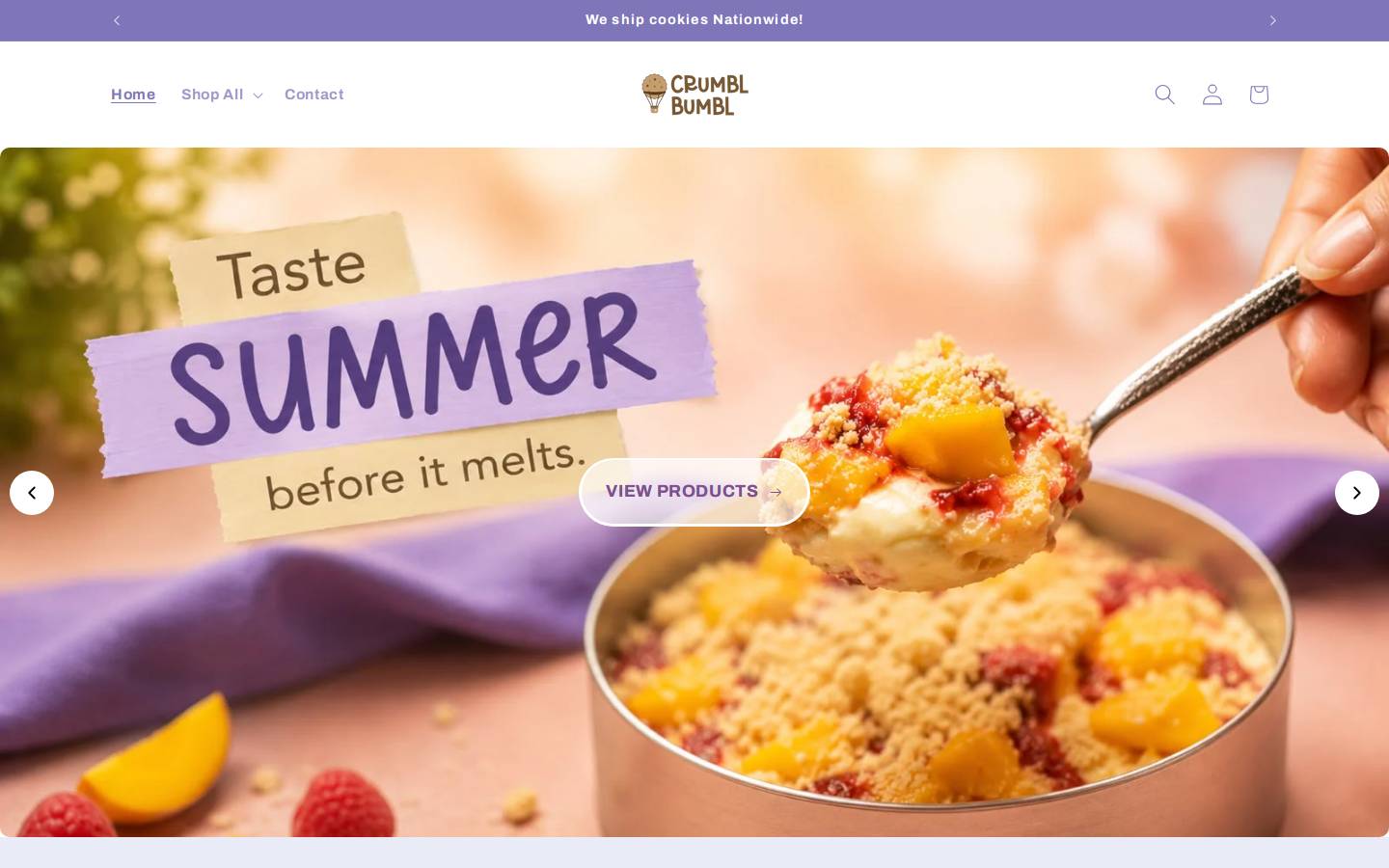 crumblbumbl.com homepage screenshot