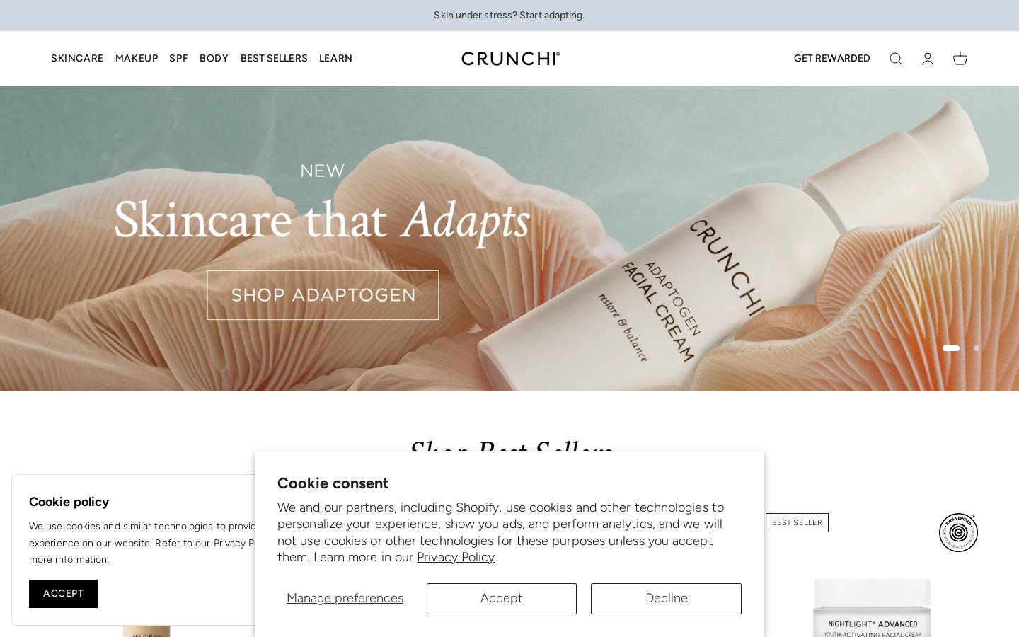 crunchi.com homepage screenshot