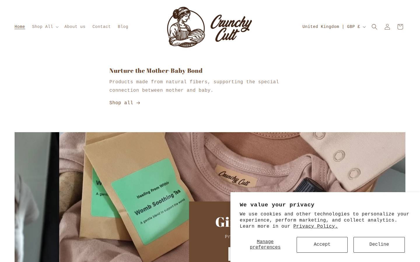 crunchycult.com homepage screenshot