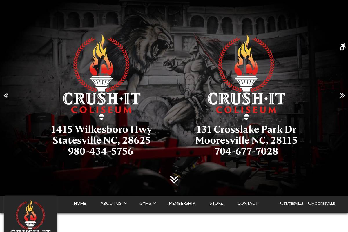 crushitcoliseum.com homepage screenshot