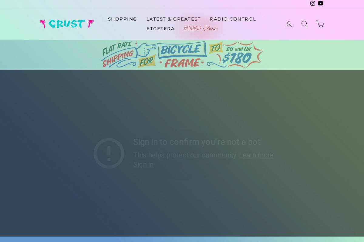 crustbikes.com homepage screenshot