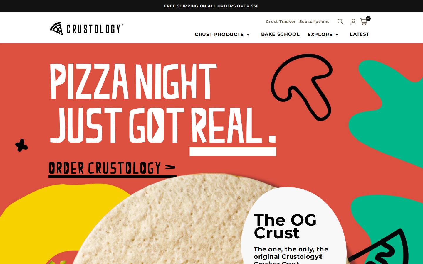 Crustology homepage screenshot