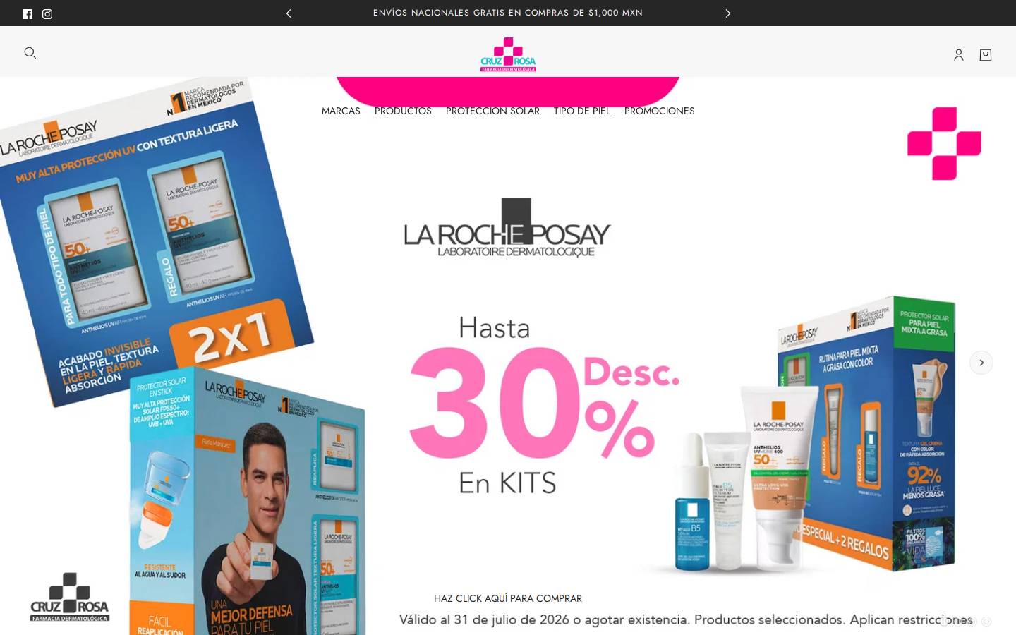 cruzrosa.mx homepage screenshot