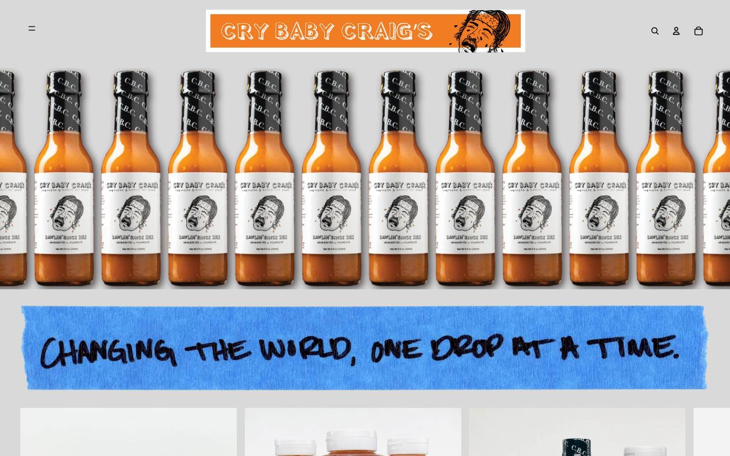 crybabycraigs.com homepage screenshot
