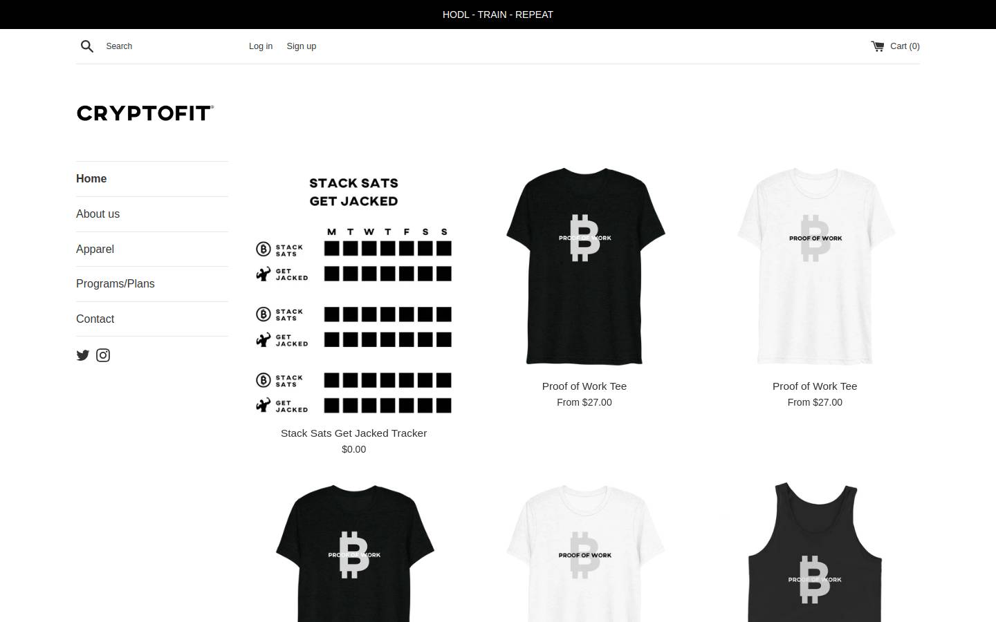 cryptofit.us homepage screenshot
