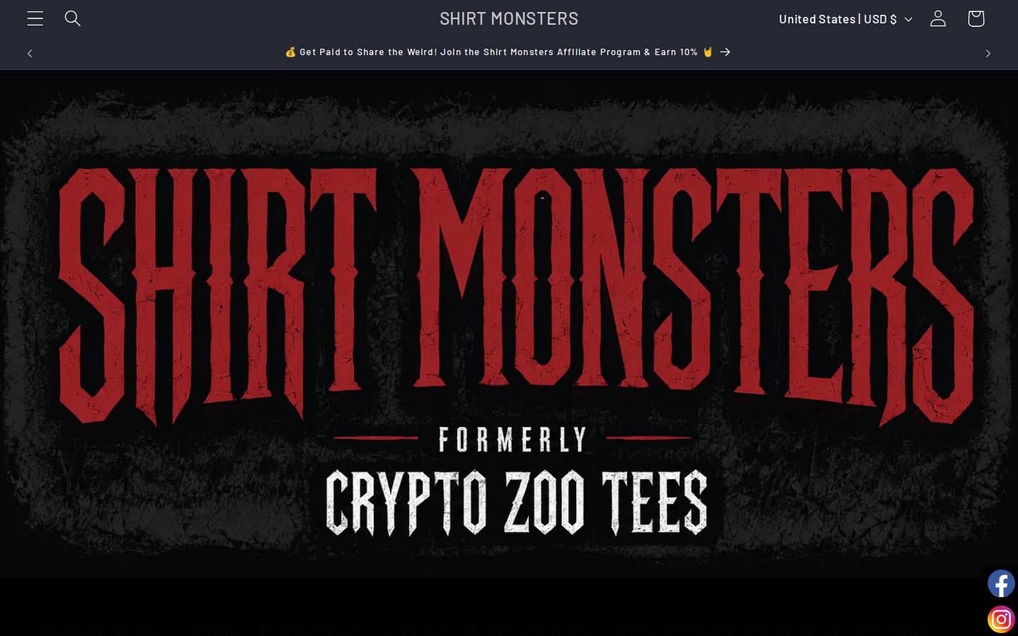 cryptozoocoffee.com homepage screenshot