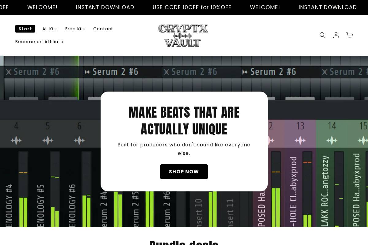 cryptxvault.com homepage screenshot